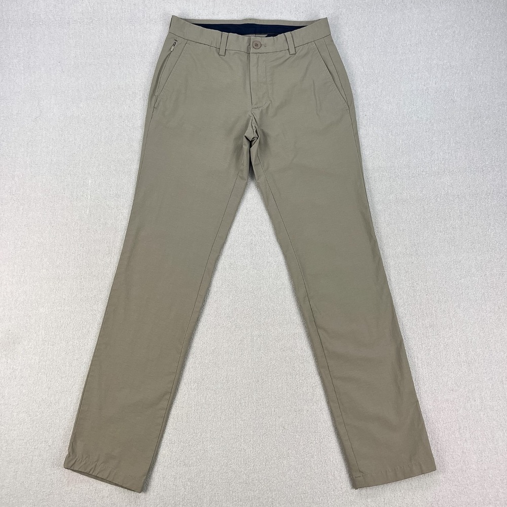 Vineyard Vines OTG Pants Mens 28x32 Light Tan On-The-Go Performance Stretch